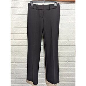 Loft Women's Black Mid-Rise Heavy Weight Trouser Dress Pants Size 00P